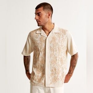 A&F linen blend shirt